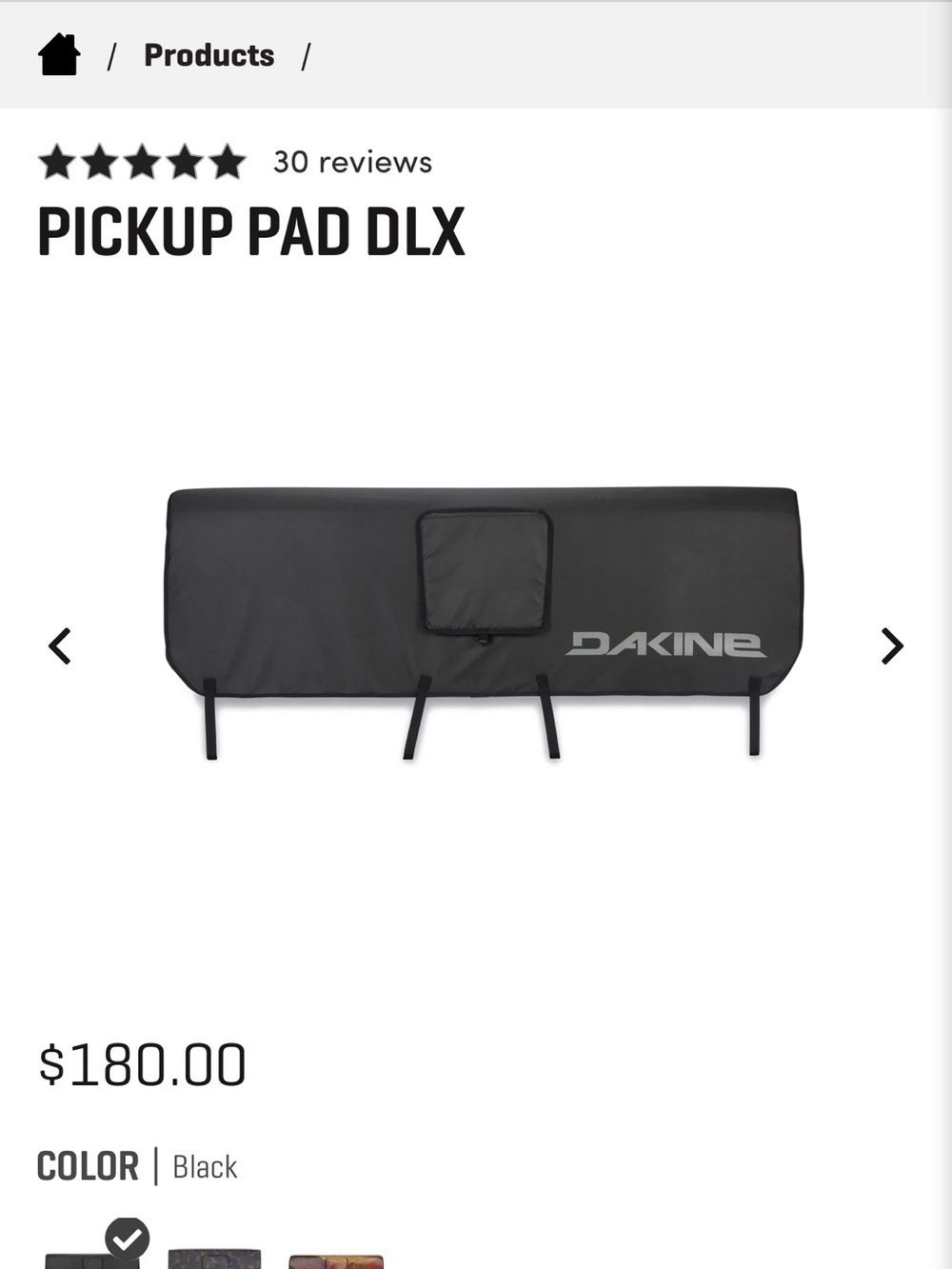 Dakine small pick up pad. Black Padded Car Trunk Protector with Storage Pouch
